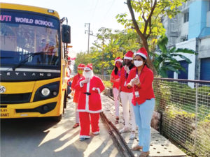 Christmas Day Celebration with students