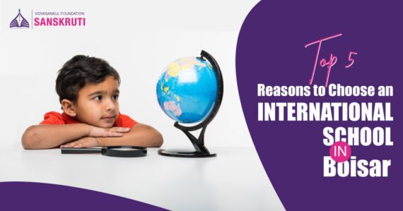 Young boy gazing thoughtfully at a globe